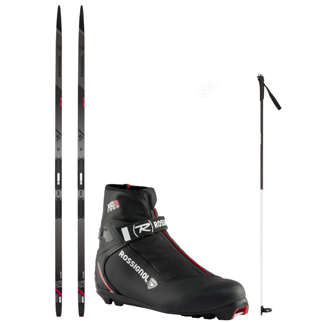 Skis de fond Rossignol DELTA COURSE R-SKIN + RJK1002 + chaussures Rossignol + bâtons 